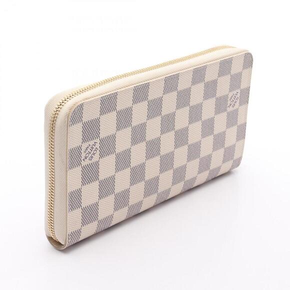 LOUIS VUITTON White Damier Leather Wallet - Picture 2 of 6